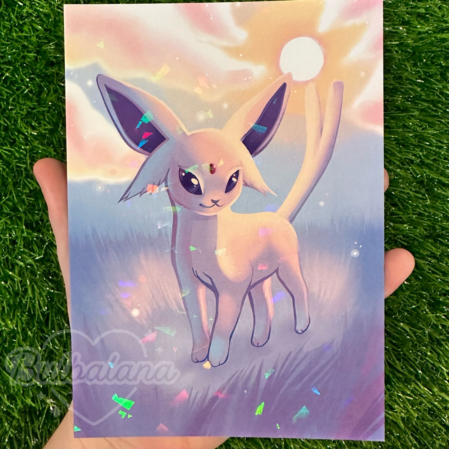 Holographic Espeon Print