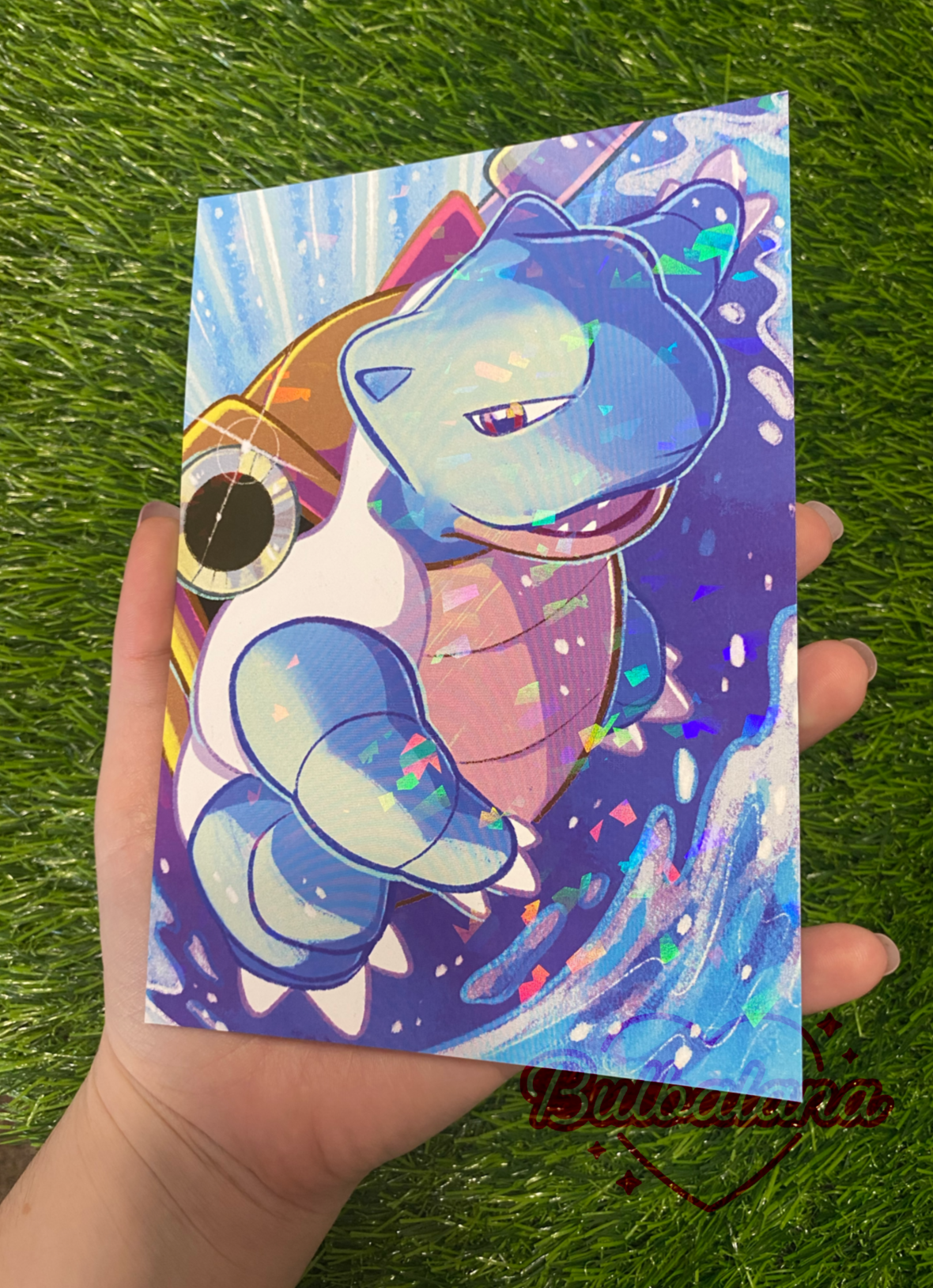 Holographic Blastoise Print